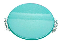 Large Teal Enamel Tray