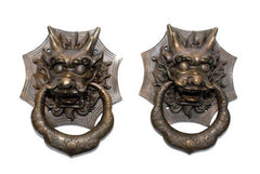 Large Chinese Dragon Face Knocker