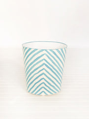 Blue Zebra Waste Paper Baske